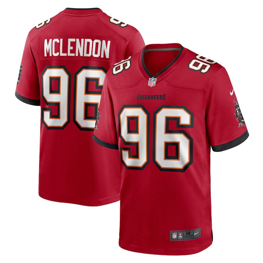 Men Tampa Bay Buccaneers 96 Steve McLendon Nike Red Game NFL Jersey